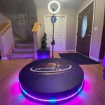 360 photo booth automatic, 360 video booth, 80cm-100cm adjustable Rotating booth