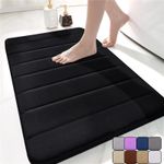 Non Slip Bath Mat Super Soft Absorbent Bathroom Rug Machine Washable Floor Mats