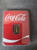0.5 Gram Coca-Cola Gold Bar In Sealed Plastic Pack Official Bar