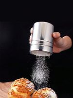 Stainless Steel Powder Icing Sugar Cocoa Chocolate Flour Duster Sifter Shaker