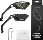 ROCKBROS Bike Mirrors for Handlebars HD Blast-Resistant 360°Adjustable Mirror