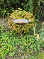 Antique Grey Bird Bath Feeder Garden Giftware Decor Decoration
