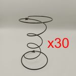 30 x Vintage Steel Double Coned Bed / Furniture Springs for Crafts + Upholstery