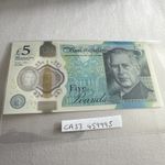 £5 NOTE FIVER 5 King Charles UNCIRCULATED BANK of ENGLAND in Protective Sleeve.