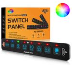 AUXBEAM SLIM 8 Gang RGB Switch Panel ON-OFF Control Relay System RV ATV Marine