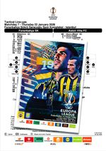 FENERBAHCE Turkey v ASTON VILLA England 2026 EL FAN 16 pg + OFFICIAL LU