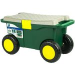 Wheeled Garden Tool Cart Weeding Stool Garden Kneeler Tool Storage Container