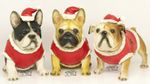 Christmas French Bulldog Ornament Bulldog Dog Statue decor decoration GIFT Large