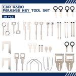 38pcs Car Stereo Radio Release Head Unit Removal Key Tool Set For Sony Ford Audi