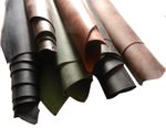 2mm Thick Vintage Oiled Leather Brown - Black - Saddle Tan - Cedar - Blue -Green