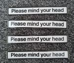 Class 153, 155 & 156 Sprinter "Please mind your head" Notices (4 Pack)