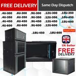 19" 10" Black Network Cabinet Data Comms Wall Rack, Patch Panel, Switch, PDU LAN