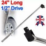 1/2" Drive BREAKER BAR 24" 600mm Long Strong Arm Power Bar Wheel Wrench UK