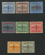 M8388 Dominica 1921-22 SG62S/70S - Definitives ovpt SPECIMEN. Some minor faults