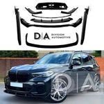FOR BMW X5 G05 18-22 SHADOW BLACK BODY KIT GLOSS BLACK SPLITTER DIFFUSER SPOILER