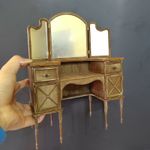 1:12 1:6 Scale Dolls House Miniatures Unfinished Dressing Table Stool Furniture