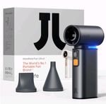 JISULIFE Portable Handheld Turbo Fan 100 Speeds Adjustable Mini  9000 mah