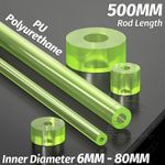 PU Polyurethane Hollow Round Rod Bar Stick Length 500mm Elastic Shock Absorber
