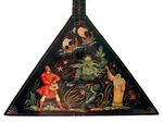 Palech Mstera Souvenir Balalaika "Sadko" Lacquer Painting USSR Very Rare Circa 1989
