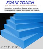 High Density Upholstery Foam Sheet – Sofa Cushion Seat Pad Bed Foam Cut to Size