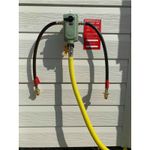 STATIC CARAVAN 2 BOTTLE OPSO AUTO CHANGE OVER LPG REGULATOR WITH 22mm GAS PIPE
