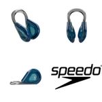 NEW SPEEDO BIOFUSE AQUATIC NOSE CLIP & CASE FOR SWIMMING BLUE GREY FREE UK P&P!!