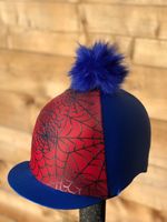 Riding hat silk fur Pom one Size Spider Man