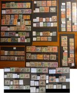 British CW stamps QV-GV-GVI-QE2 M&U on cards, various as priced