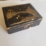 Vintage Japanese Wooden Lacquer Box