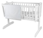 BABY BEDDING FIT CRIB SET 70x80cm DUVET COVER 2PC White