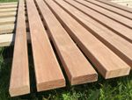 Sapele Garden Bench Slats 12 Solid Hardwood 1220mm (4ft) 2 Seater Mahogany