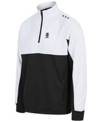 Golf God 1/4 Zip Pullover Performance Mid Layer  Zipped Pockets Black/White Top