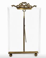 French Antique Photo Frame Napoleon III Style With Gilt Metal Ribbon