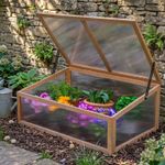 Woodside Outdoor Wooden Plant Flower Vegetable Cold Frame Growhouse