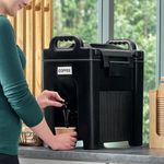 Cater Gator 2.5 Gallon Black Insulated Drink / Beverage Dispenser HOT WATER