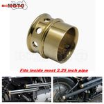 Solid Brass Exhaust Tips For Harley Sportster Bobber Chopper 2.25 In Pipes Brass