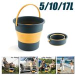 5/10/17L Folding Silicone Bucket Portable Collapsible Car Wash Camping Fishing