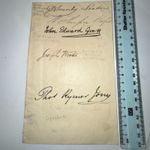 6x Naturalists Autographs: GB Sowerby W Thompson J Woods JE Gray TR Jones Taylor