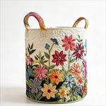 Multi Color Pattern Folding Large Capacity Quilted Laundry Basket Toys Organizer