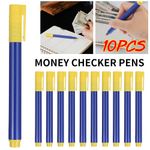 10pc Bank Note Tester Marker Detector Money Checker Pens Fake Counterfeit Forged