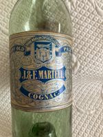 Vintage J & F Martell Cognac Very old Pale Empty bottle