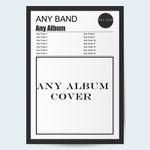 Custom Fine Art Album Poster Any Band Any Album Created A2 - A5 Wall Art.