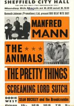 Manfred Mann Concert Handbill 1965