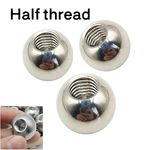Dia 8mm-60mm 304 Stainless Steel Solid Ball Knob Polished M6 M8 Thread Handle