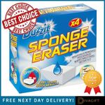 DUZZIT MAGIC SPONGE CLEANING ERASER MELAMINE FOAM DIRT STAIN MARK REMOVER RUB