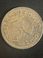1940 A German   WWII 50 Pfennig Coin