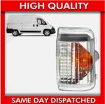 FOR PEUGEOT BOXER WING MIRROR INDICATOR LENS RIGHT (OSF) OEM QUALITY 71748253