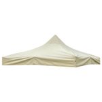 Woodside Replacement Gazebo Roof for 3mx3m Frame, Heavy Duty, Waterproof, Beige