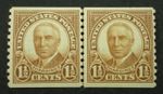 US Scott # 686, coil line pair, MNH