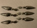 Antique Sterling Silver Corn Cob Holders Set of 6  Vintage